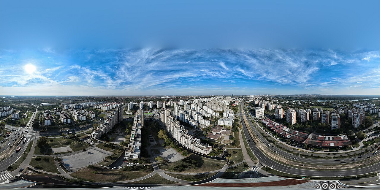 Foto fra Belgrade, Serbia og Montenegro (tidl. Jugoslavia) – Bežanijski soliteri (360° view)
