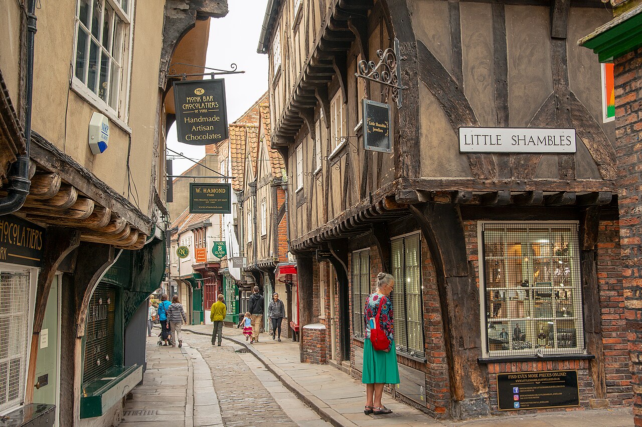 Foto fra York, England – Shambles shopper 8686