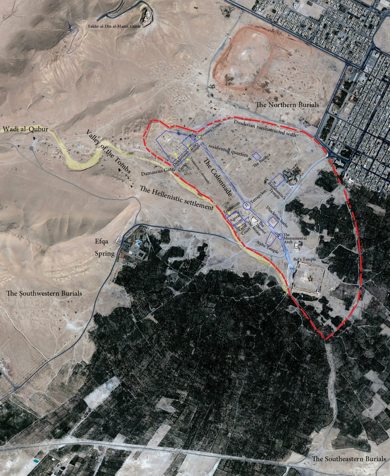 Foto fra Palmyra, Syria – Palmyra's landmarks