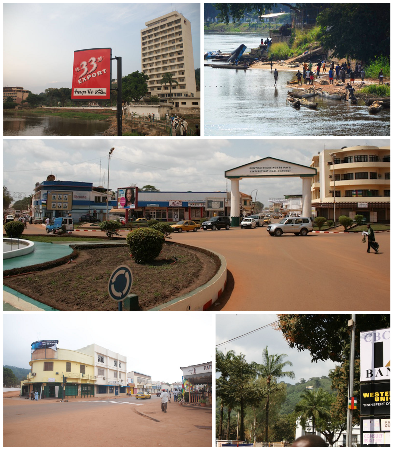 Foto fra Bangui, Den sentralafrikanske republikk – Bangui collage