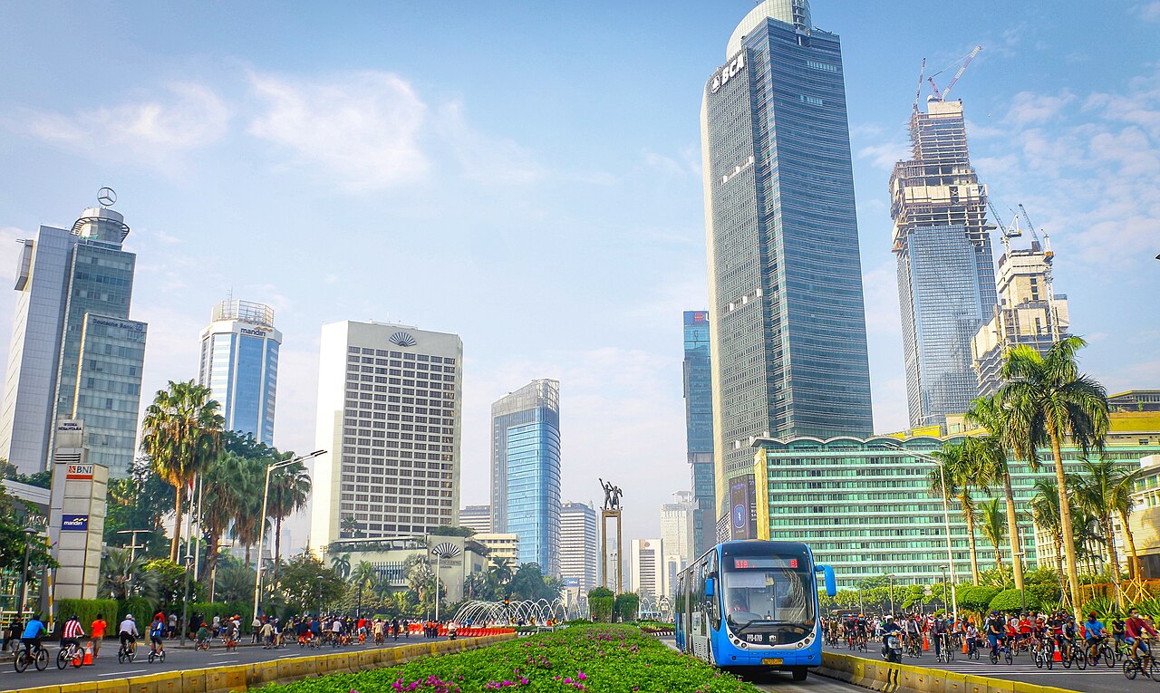 Foto fra Jakarta, Indonesia – Busway in Bundaran HI
