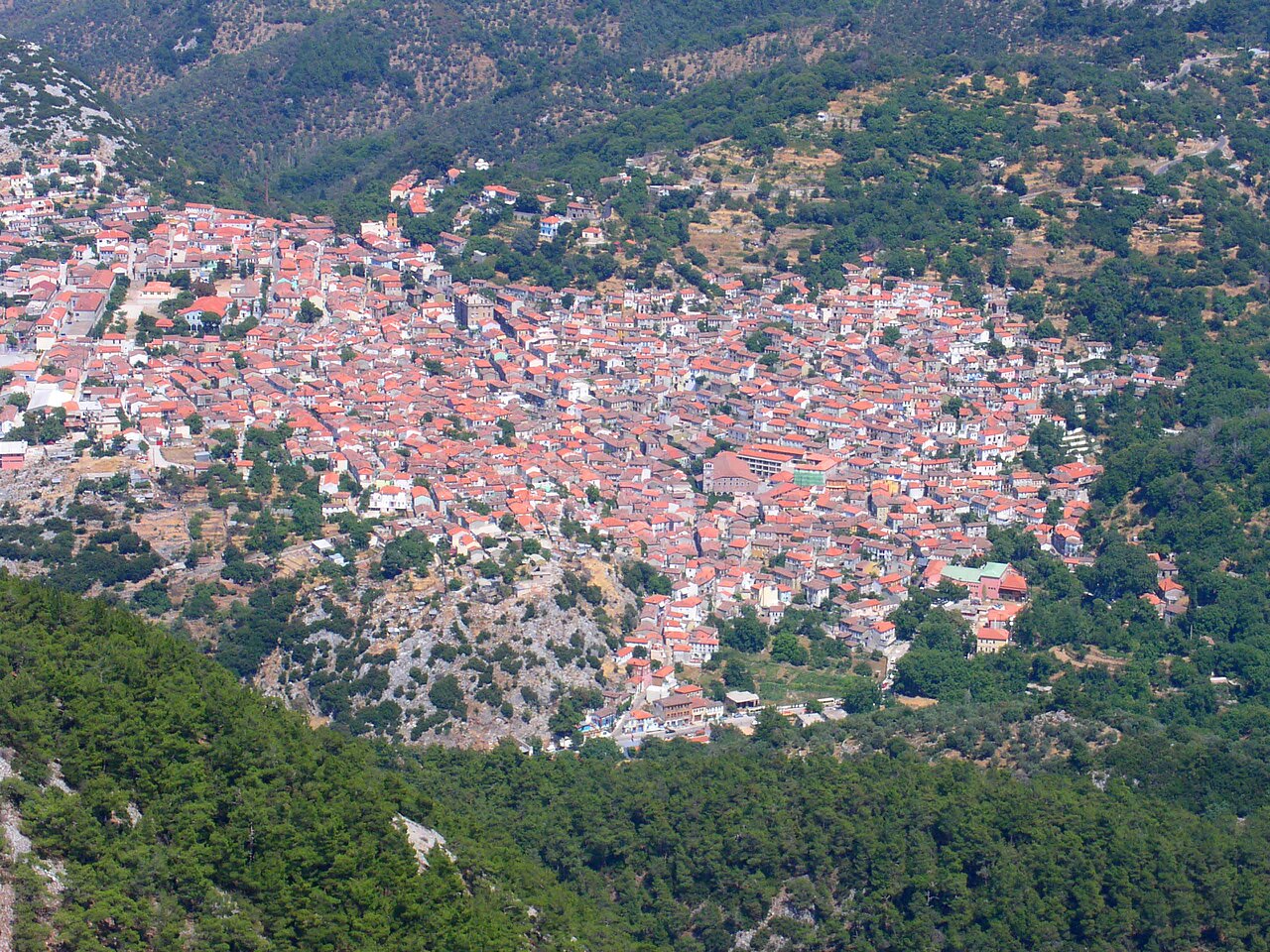 Foto fra Lesvos, Hellas – Agiassos vanaf de Olympos