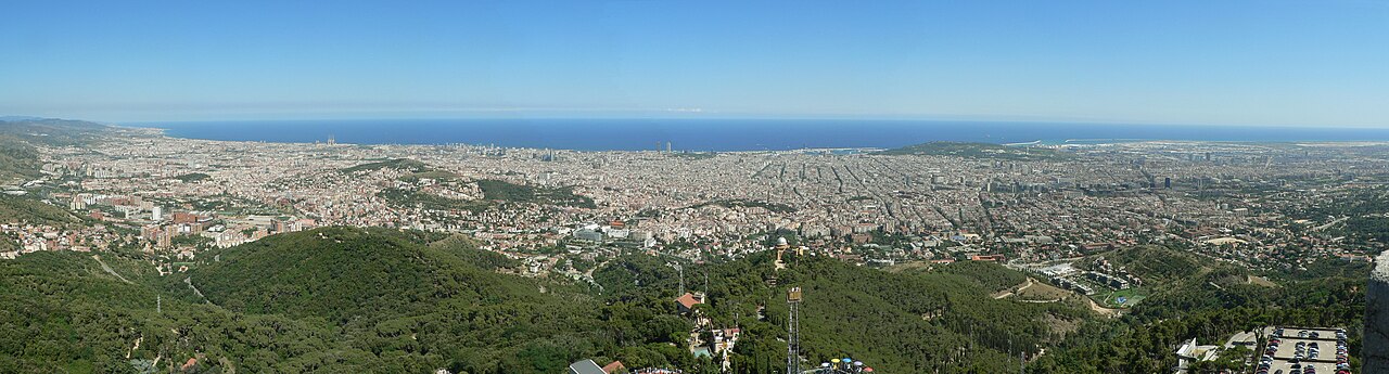 Foto fra Barcelona, Spania – Barcelona. View from Tibidabo