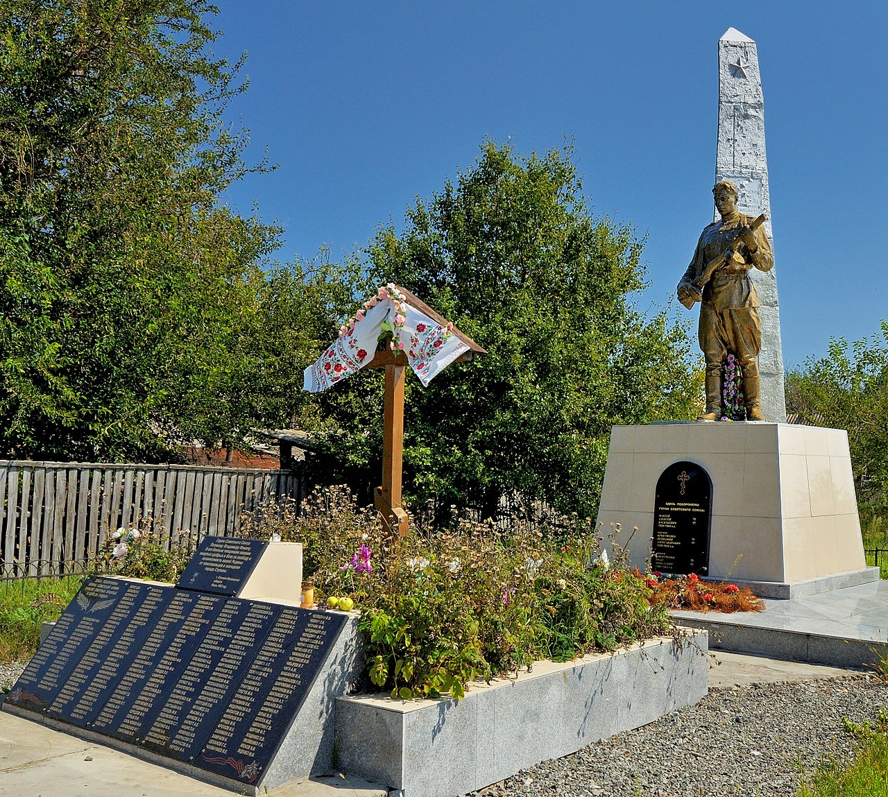 Foto fra Ukraina: Mass grave soldiers which perished during the liberation of the village Yasnogor