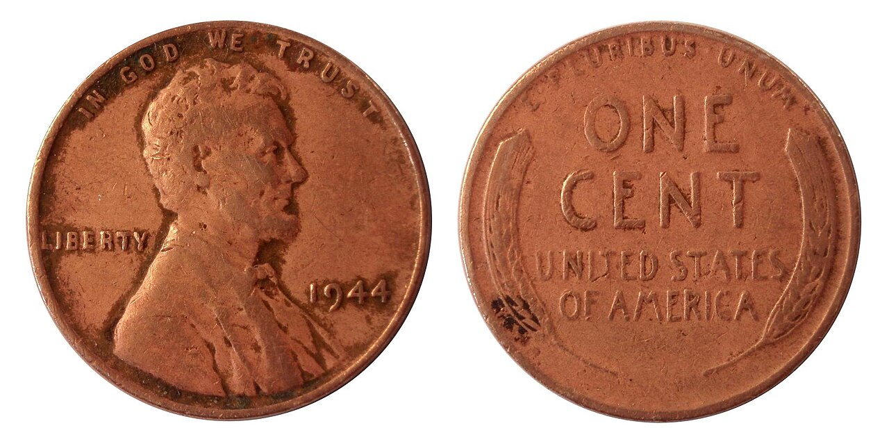 Foto fra USA – 1944 Lincoln Wheat Cent