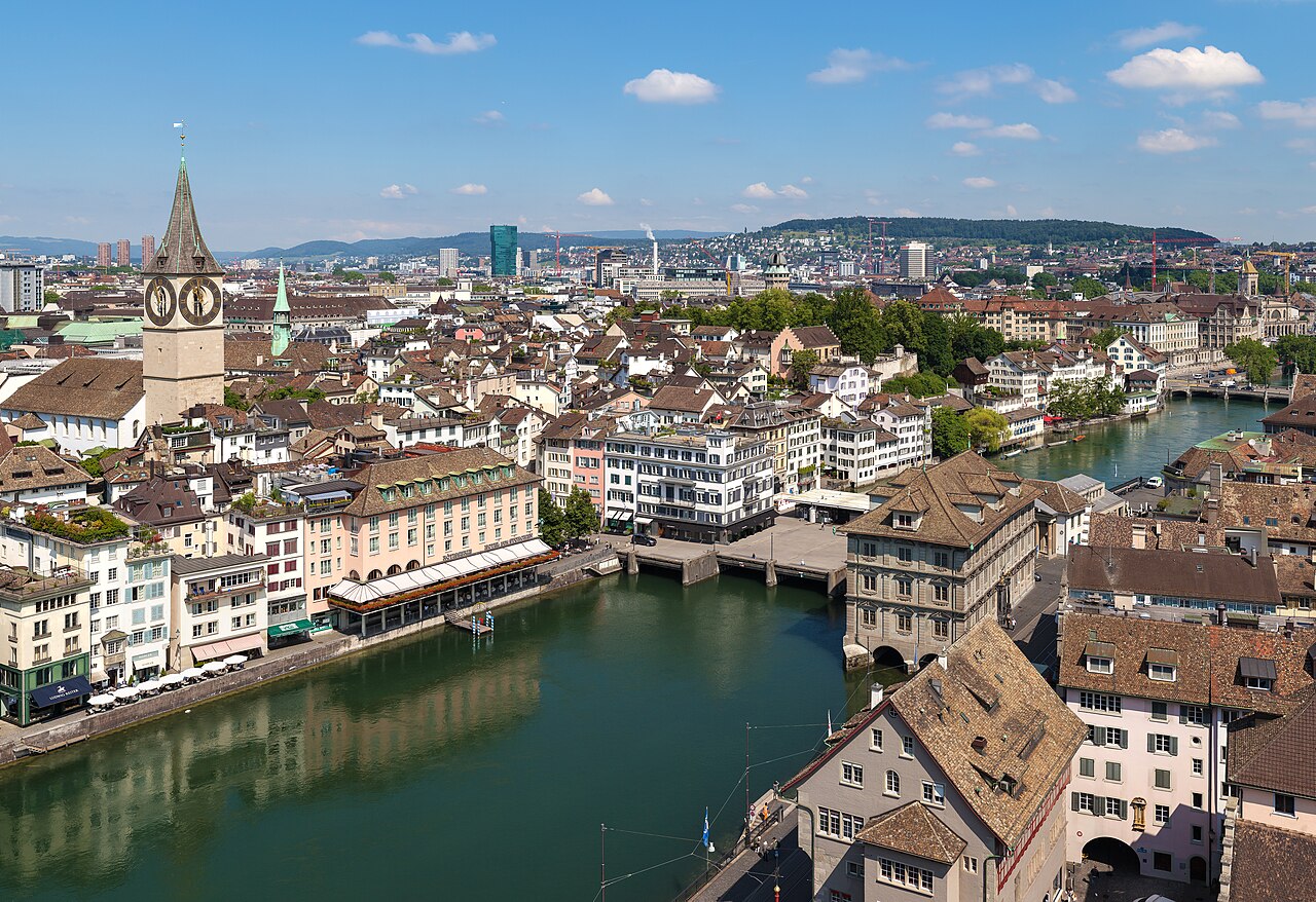 Foto fra Zürich, Sveits – Altstadt Zürich (Zuschnitt)