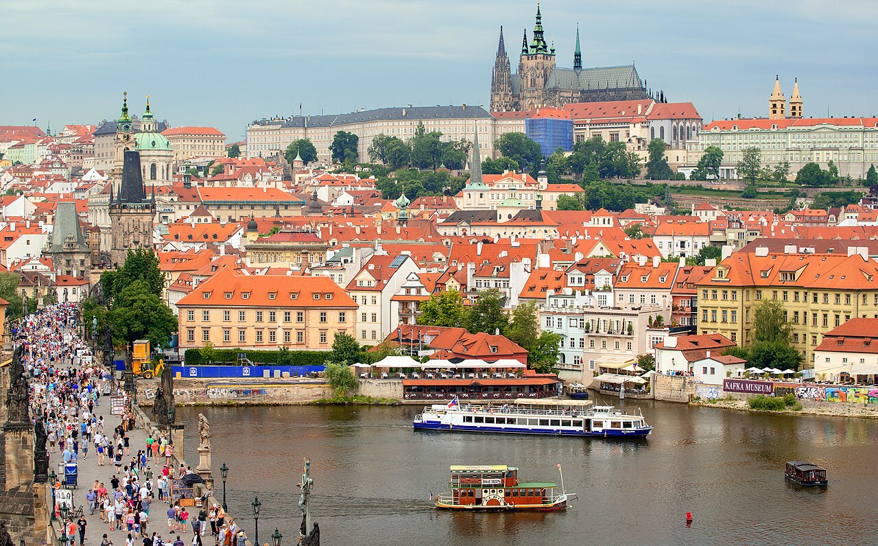Foto fra Prague, Tsjekkia – Charles Bridge (Karlův most), Vltava River, Prague