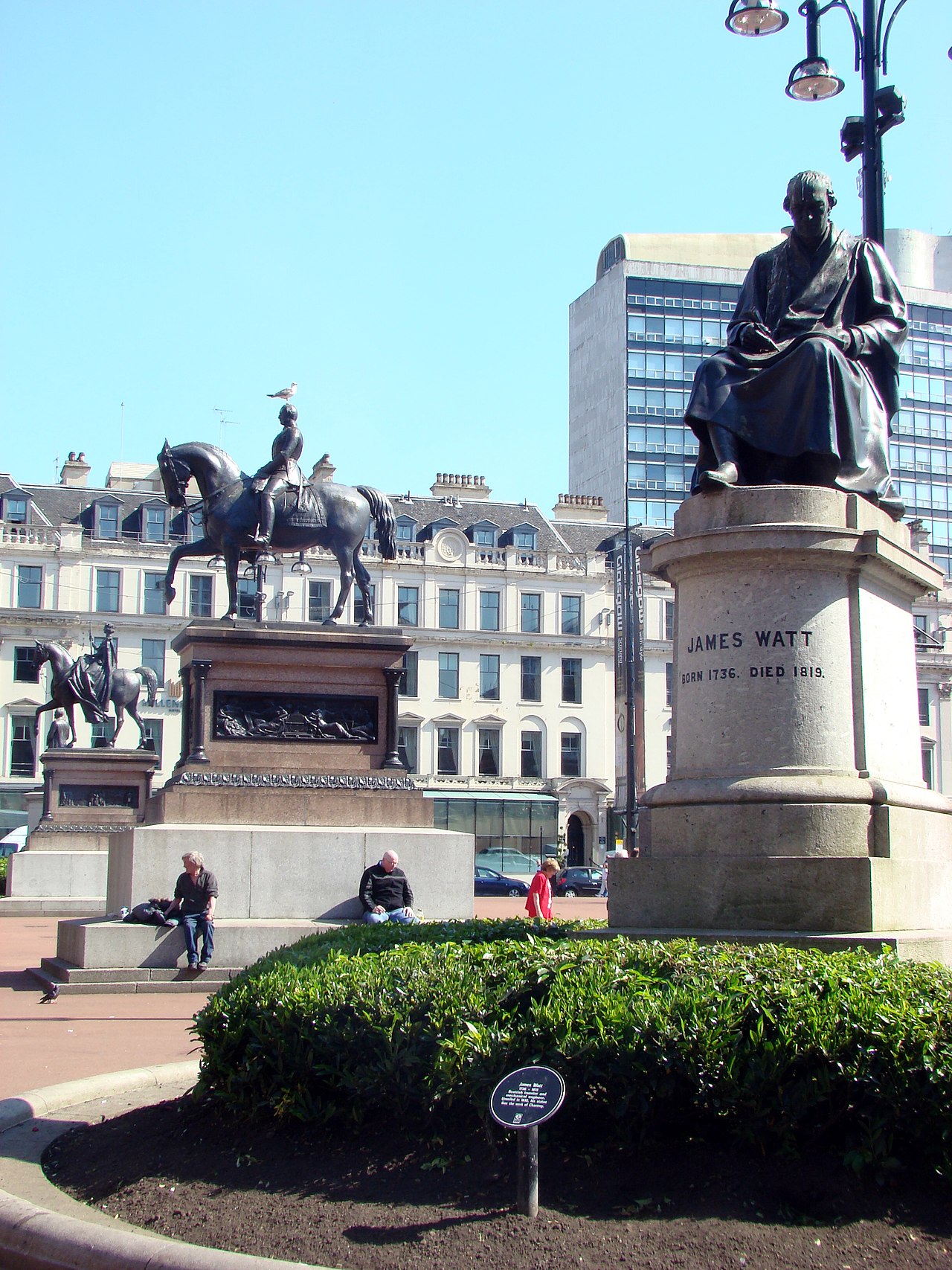 Foto fra Glasgow, Skottland – Glasgow@JamesWatt,PrinzAlbert,QueenVictoria,RobertPeel