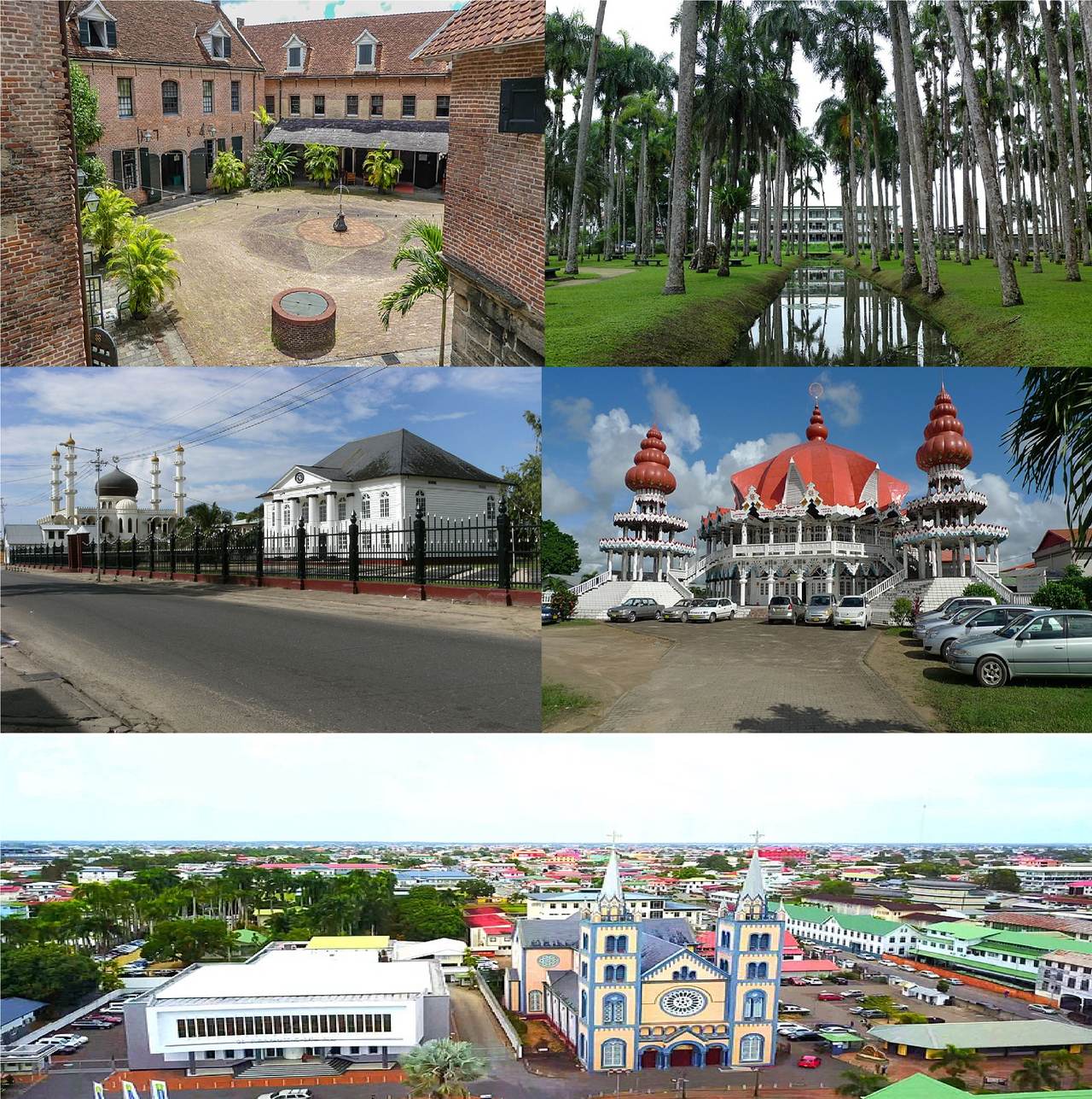 Foto fra Paramaribo, Surinam – Paramaribo city collage