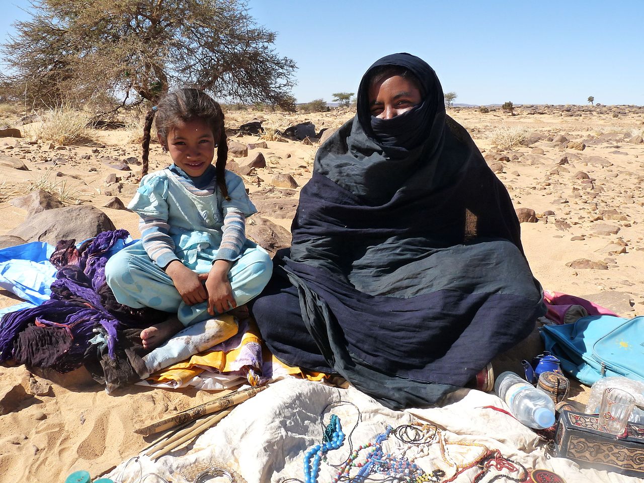 Foto fra Mauritania – Adrar-Mother&daughter