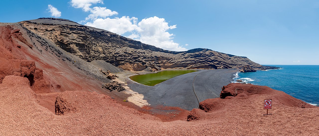 Foto fra Lanzarote, Kanariøyene – Caldera El Golfo 02