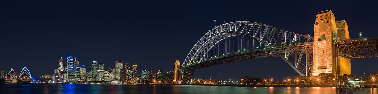 Foto fra Sydney Opera house, Australia – Sydney Harbour Bridge night