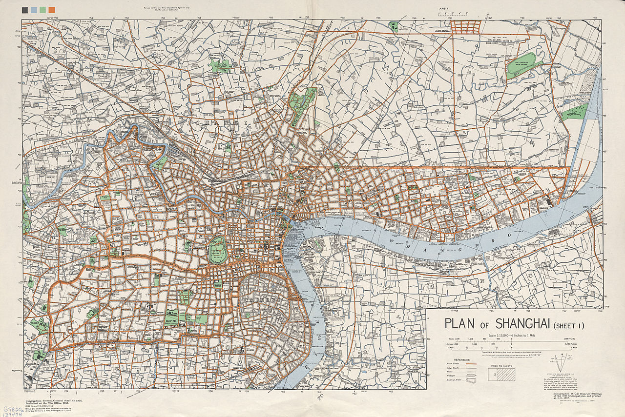 Foto fra Shanghai - Den franske konsesjon, Kina – Shanghai 1935 S1 AMS-WO