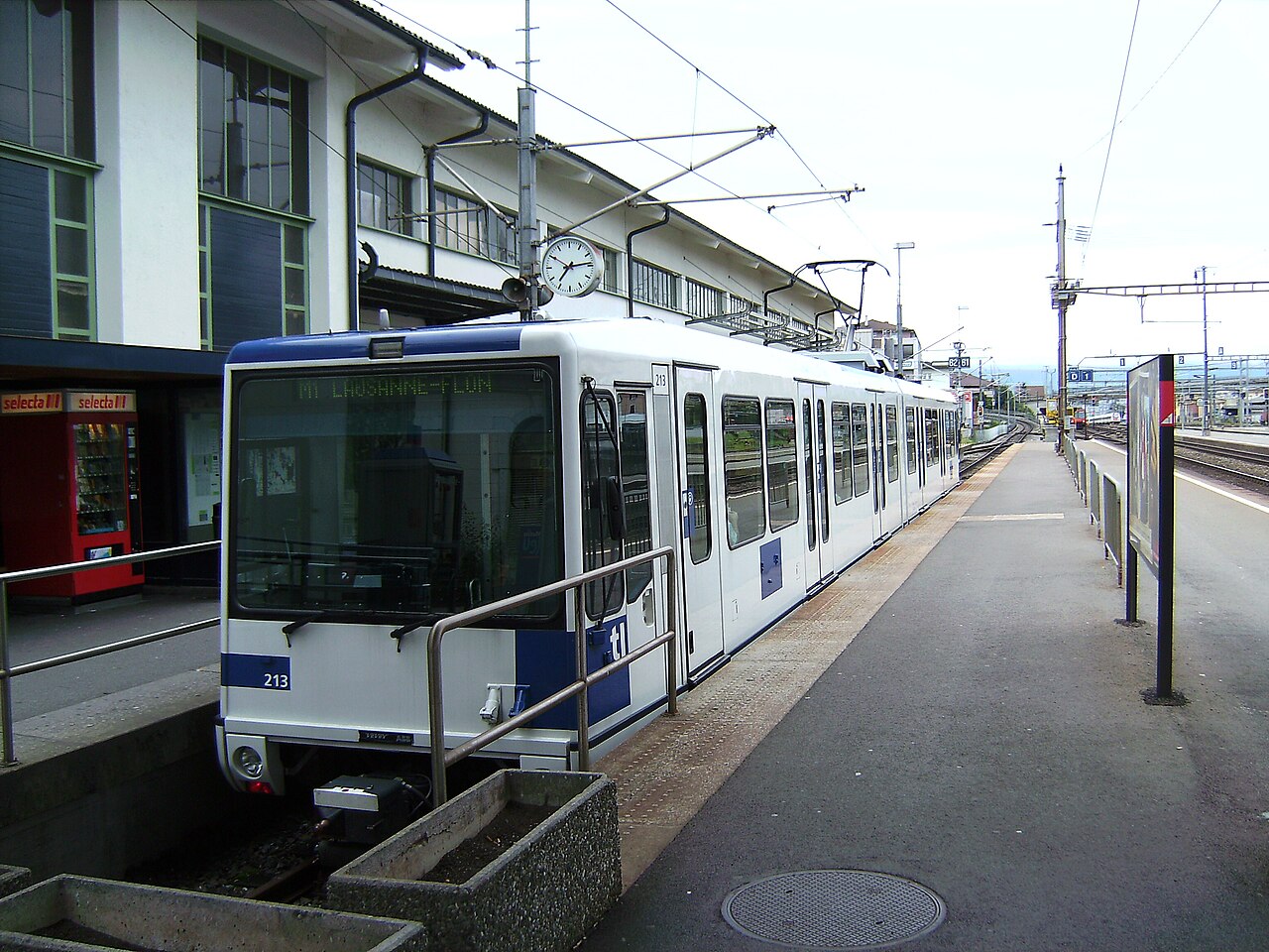 Foto fra Lausanne, Sveits – Lausanne metro Renens CFF