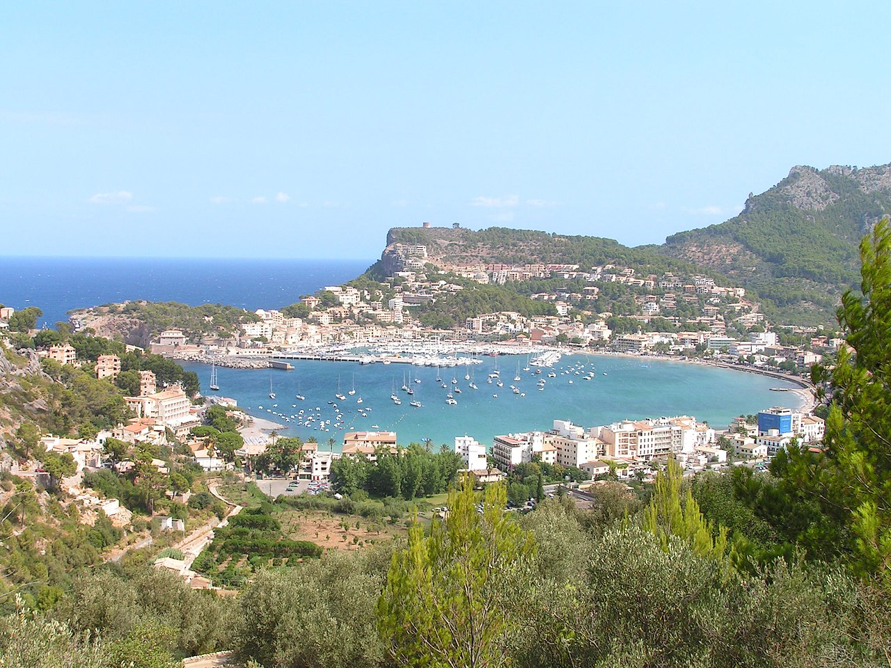 Puerto de Soller i Spania