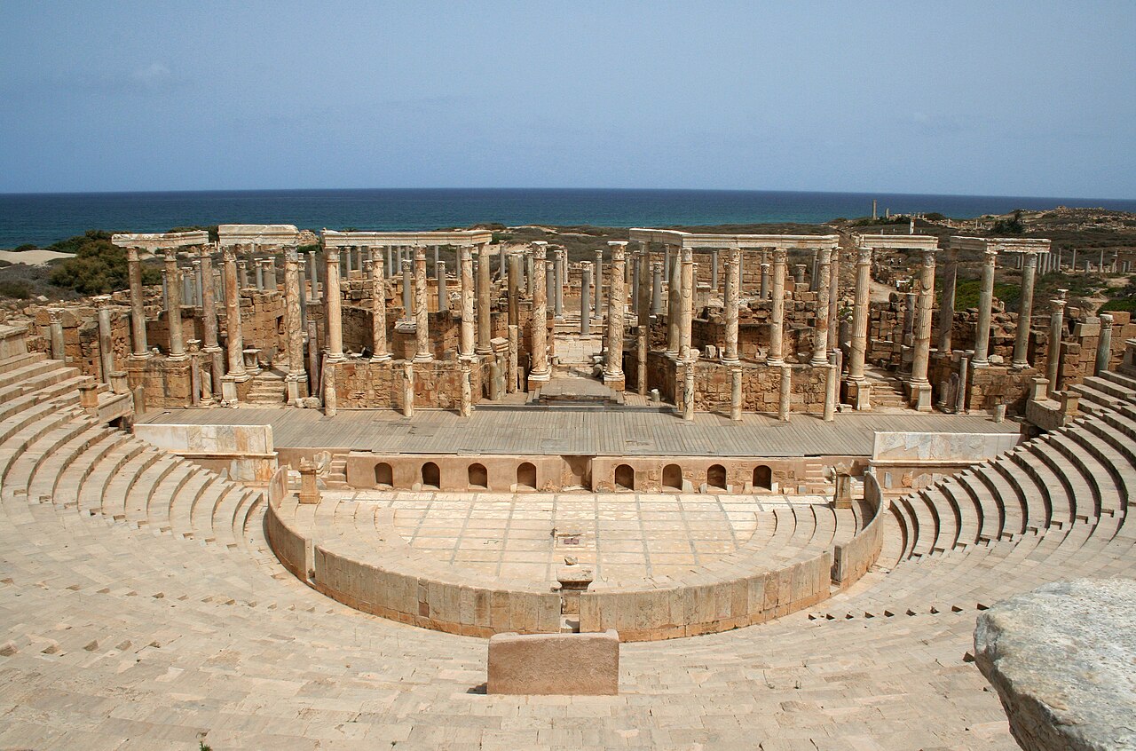 Foto fra Leptis Magna, Libya – Leptis Magna Theatre