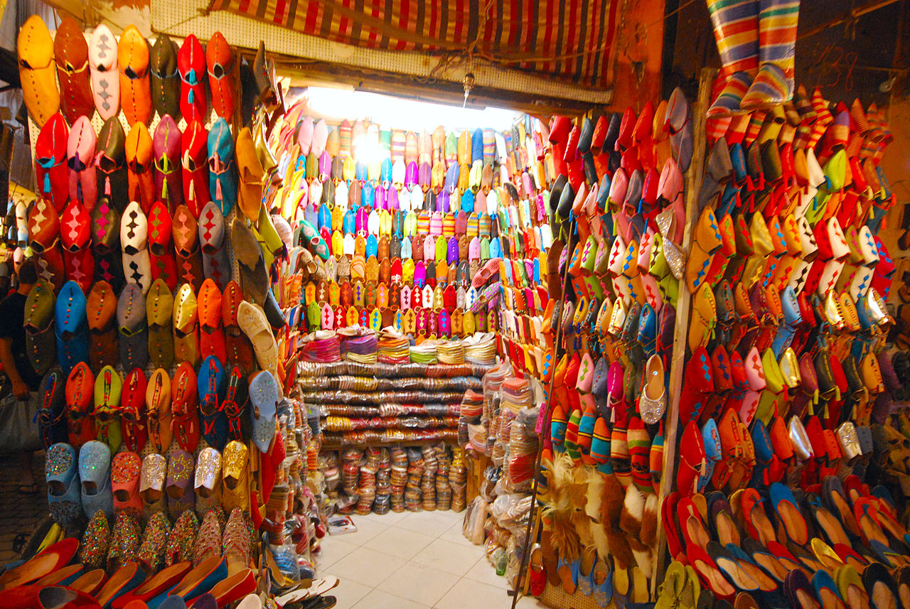Foto fra Marrakesh, Marokko – Colourful shoes in Marrakech