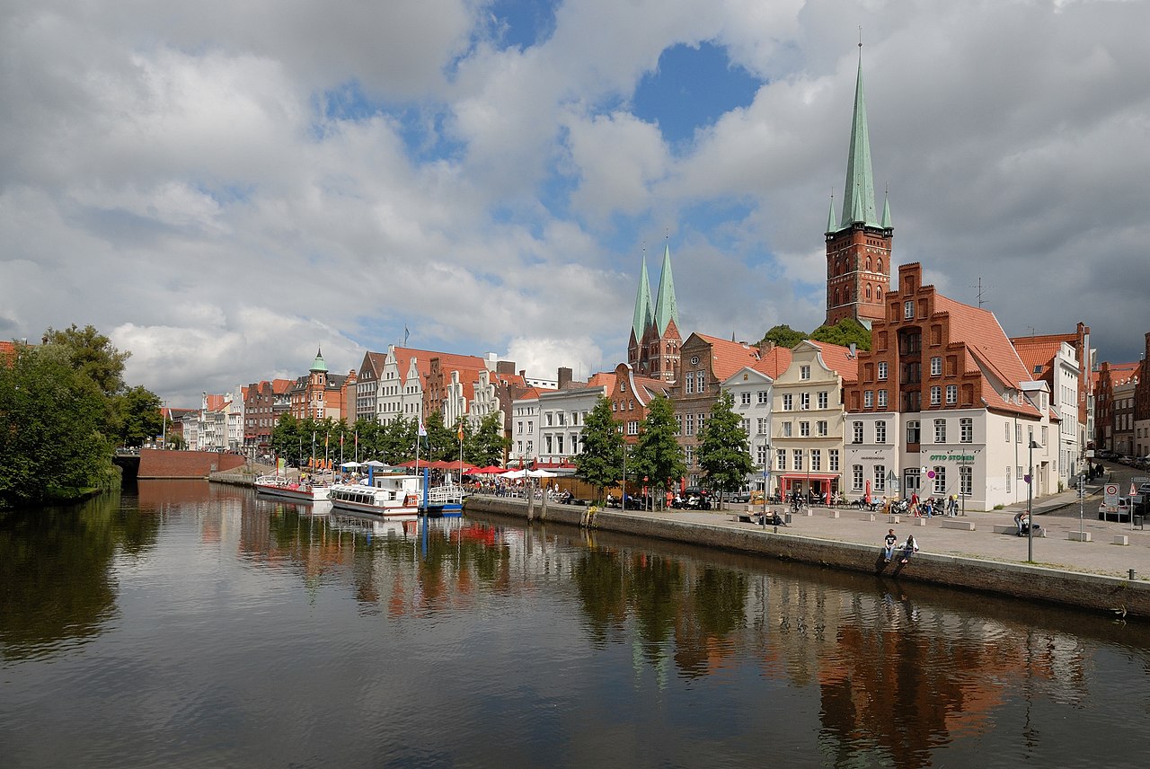 Foto fra Lübeck, Tyskland – An der Obertrave-Luebeck-DSC 0482w