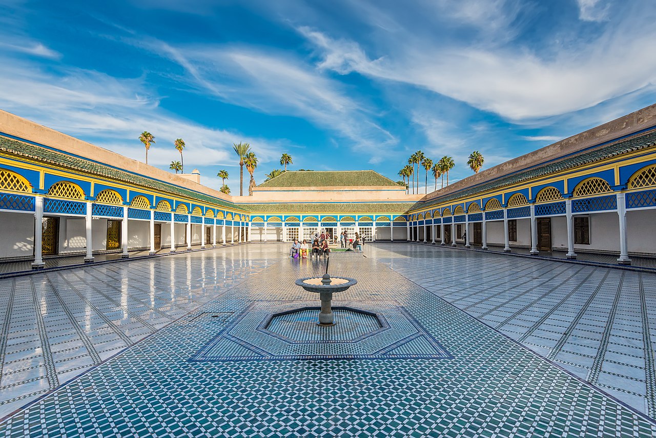 Foto fra Marrakesh, Marokko – Bahia Palace large court