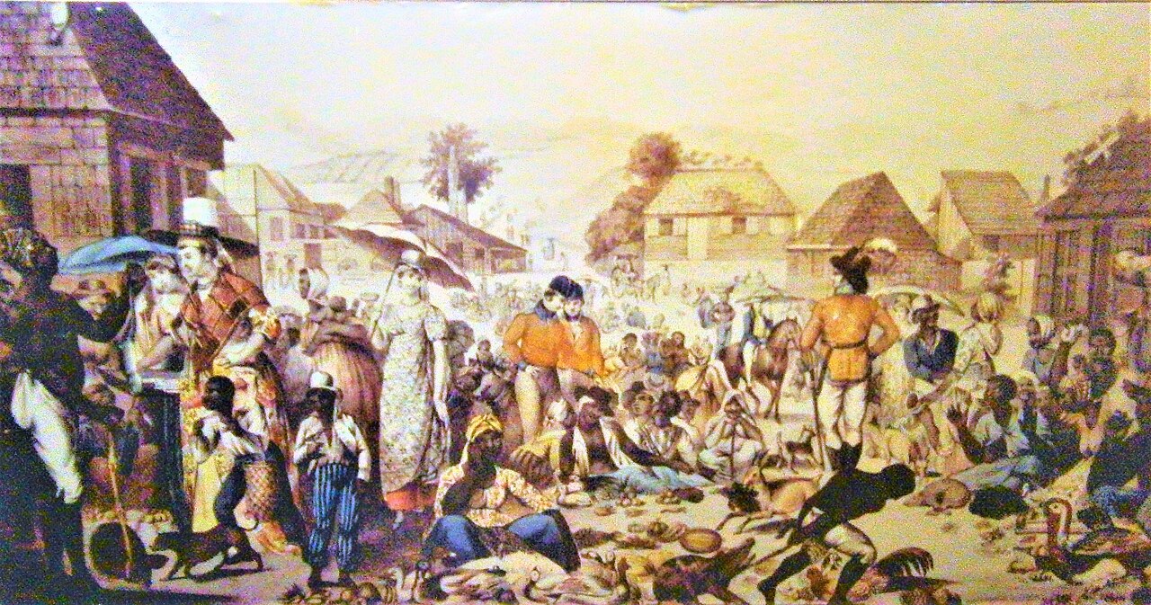 Foto fra Barbados: Mercado de los domingos, donde lo esclavos eran intercambiados por otros bienes 